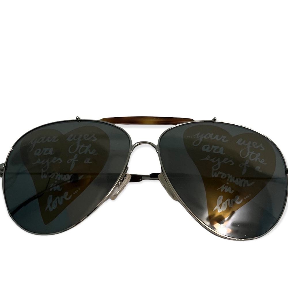 Valentino Silver Aviator Sunglasses - Picture 12 of 16